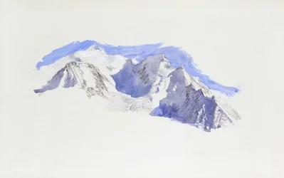 Mont Blanc from Saint-Martin-sur-Arve, October 1874
